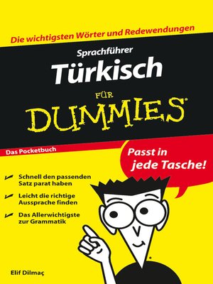cover image of Sprachf&uuml;hrer T&uuml;rkisch f&uuml;r Dummies Das Pocketbuch